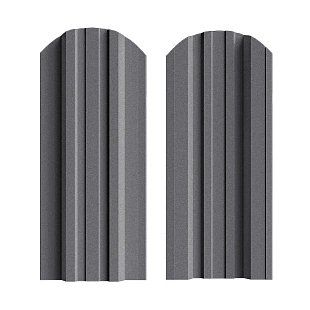 Штакетник Трапеция усил. ПРЕМИУМ RAL7024, МАТ, двусторонний