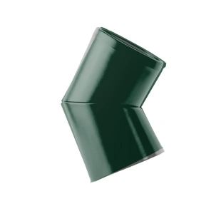 Колено трубы отмет D120/90 RAL 6005, ГЛЯНЕЦ