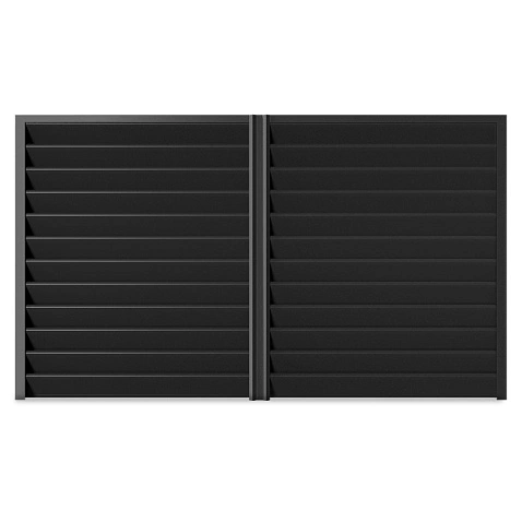 Забор-жалюзи ALFA (в разборе), МАТ, RAL9005