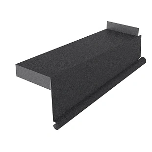 Планка торцевая сегментная правая, ExtraMatt, RAL 7021