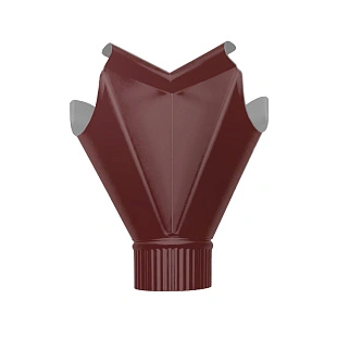 Воронка-угол внутренняя D120/90 RAL 3005, ГЛЯНЕЦ