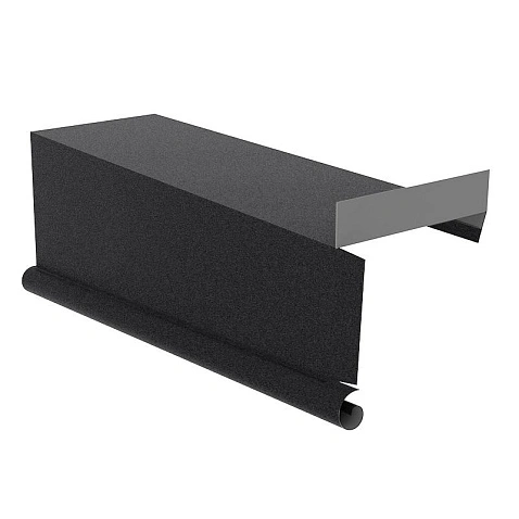 Планка торцевая сегментная правая, ExtraMatt, RAL 7021