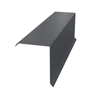 Планка торцевая 90*110 стандарт, КВАРЦ, RAL 7024, 2м.п.