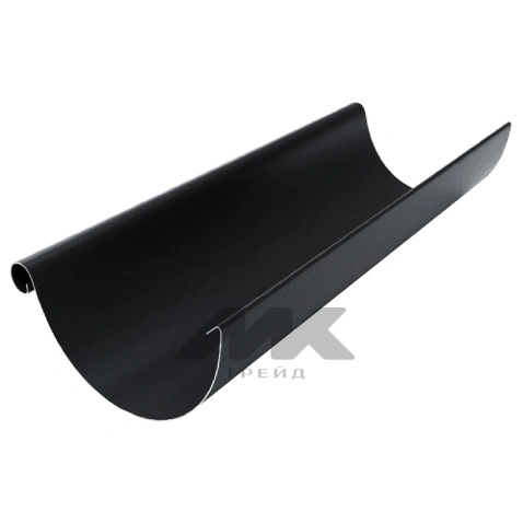 Желоб полукруглый PRO, RAL 9005, D125x90, 3 м. 