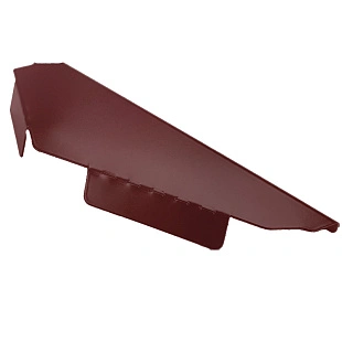 Заглушка конька домовидного плоская, ГЛЯНЕЦ, RAL 3005