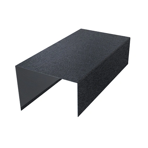 Декоративная накладка на столб 80*80, КВАРЦ, RAL 7024, 2м.п.