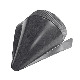 Заглушка конька полукруглого конусная, RAL 7024, КВАРЦ