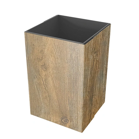 Декоративная накладка на столб 100*100, PRINTECH, Античный дуб золотой. 2м.п.