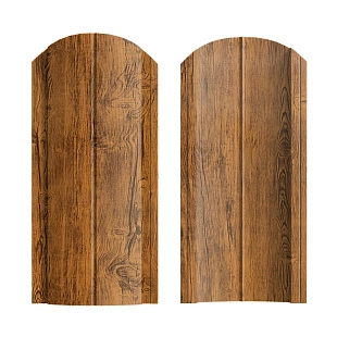 Штакетник Европланка ЭЛИТ Золотой дуб, двусторонний