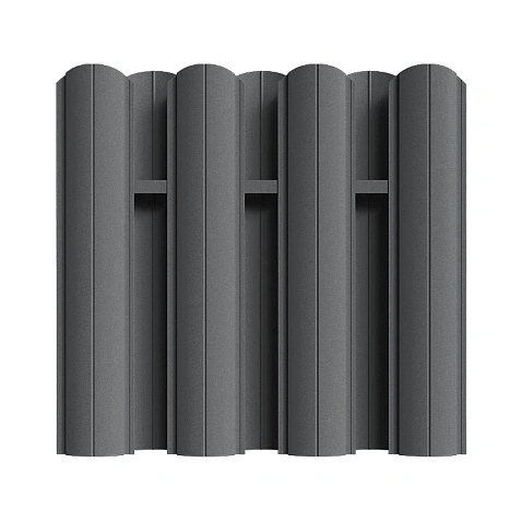 Штакетник Европланка ПРЕМИУМ RAL7016, МАТ, двусторонний