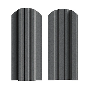 Штакетник Трапеция усил. ПРЕМИУМ RAL7016, МАТ, двусторонний