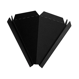 Заглушка конька домовидного конусная, ExtraMatt, RAL 9005