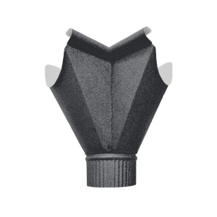 Воронка-угол внутренняя D120/90, RAL 7021, ExtraMatt